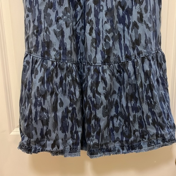 NWT Anthropologie Blue Camouflage Dress- Size S - Picture 3 of 16